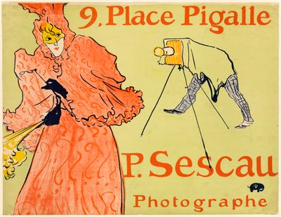 写真家セスカウ 作： Henri de Toulouse-Lautrec