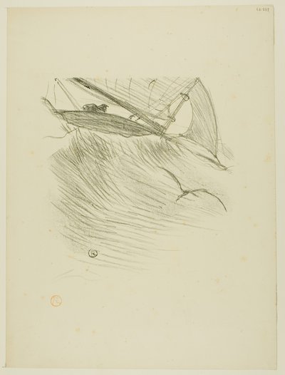 デジレ・ディオーのメロディーより「海ツバメ」 作： Henri de Toulouse-Lautrec
