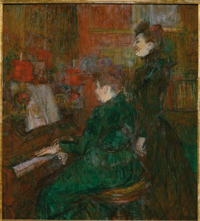 歌のレッスン 作： Henri de Toulouse-Lautrec