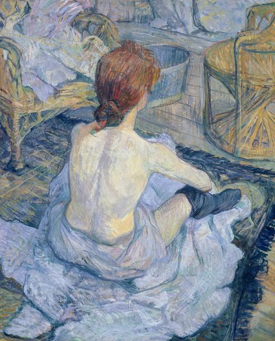 彼女のトイレの女性 作： Henri de Toulouse Lautrec