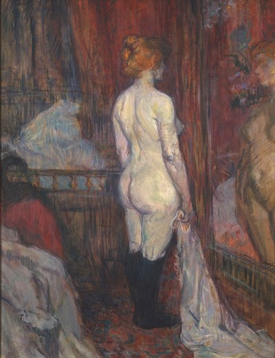 鏡の前の少女 作： Henri de Toulouse Lautrec