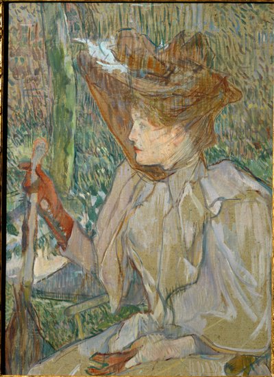 手袋をはめた女性 作： Henri de Toulouse-Lautrec