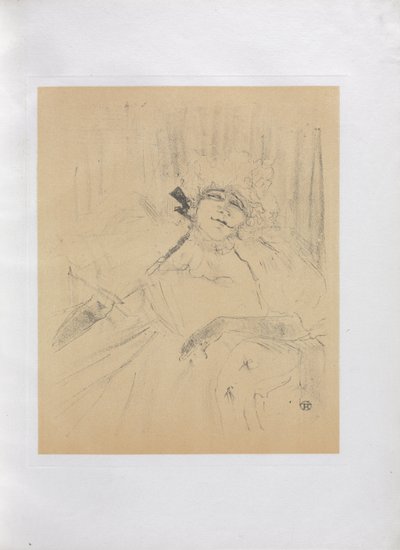 Yvette Guilbert-英語シリーズ: 古い歌 作： Henri de Toulouse-Lautrec