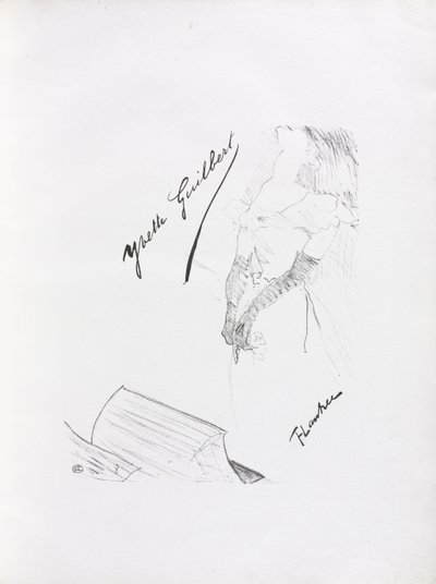 Yvette Guilbert-English シリーズ: 口絵 作： Henri de Toulouse-Lautrec