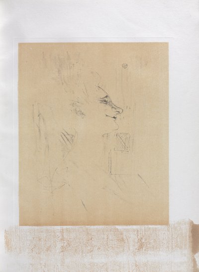 Yvette Guilbert-英語シリーズ: Soularde 作： Henri de Toulouse-Lautrec