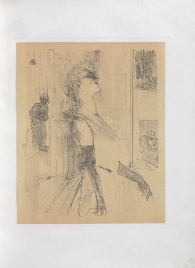 Yvette Guilbert-英語シリーズ: オン・ザ・ステージ 作： Henri de Toulouse-Lautrec