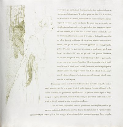 イヴェット・ギルベール-フレンチ シリーズ: No. 11 作： Henri de Toulouse-Lautrec