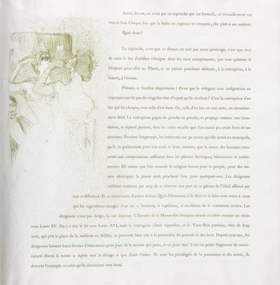 イヴェット・ギルベール-フレンチ シリーズ: No. 13 作： Henri de Toulouse-Lautrec