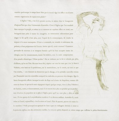 イヴェット・ギルバート＝フレンチシリーズ：No.7 作： Henri de Toulouse-Lautrec