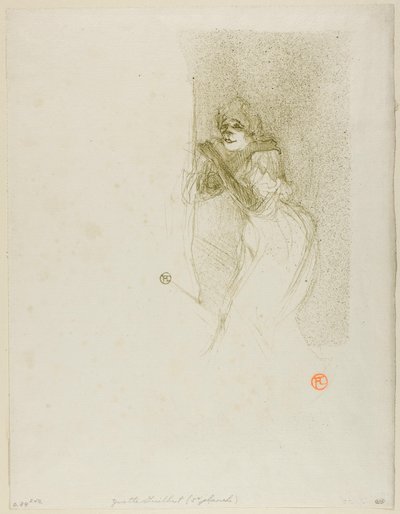 イヴェット・ギルバート 作： Henri de Toulouse-Lautrec