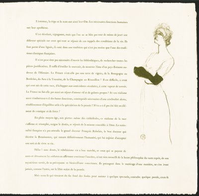 イヴェット・ギルベール 作： Henri de Toulouse-Lautrec