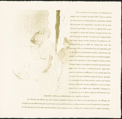 イヴェット・ギルベール 作： Henri de Toulouse-Lautrec