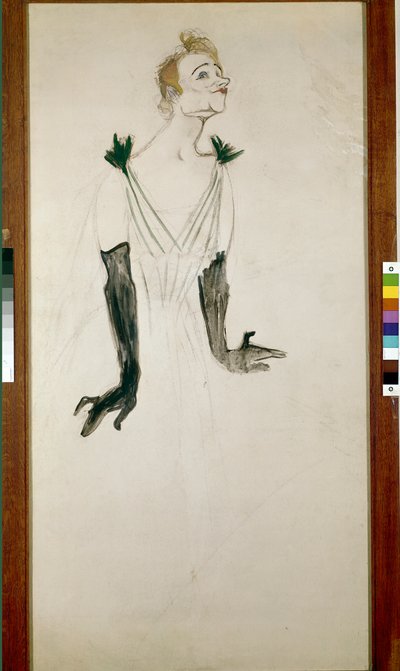 イヴェット・ギルベール 作： Henri de Toulouse Lautrec