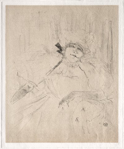 イヴェット・ギルバート：古い歌 作： Henri de Toulouse-Lautrec