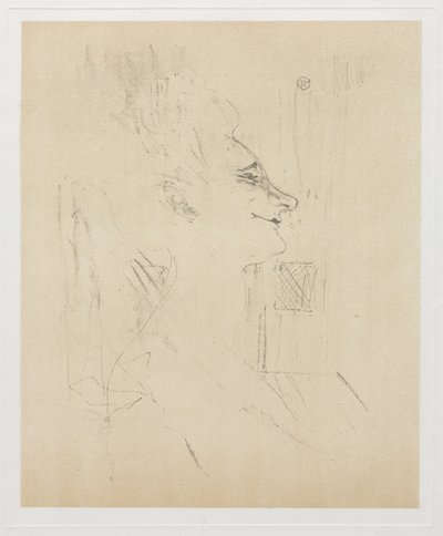 酩酊状態のイヴェット・ギルバート 作： Henri de Toulouse-Lautrec