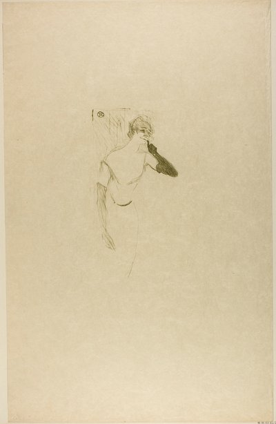 イヴェット・ギルバート、Colombine at Pierrot 作： Henri de Toulouse-Lautrec