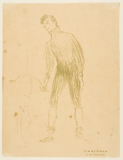 ジマーマンと彼の機械 作： Henri de Toulouse-Lautrec