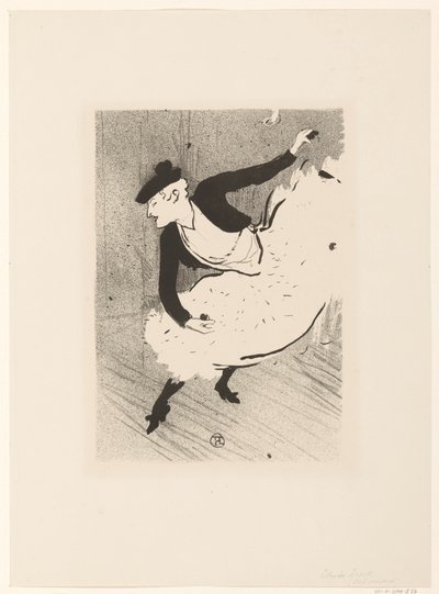 Portret van zangeres エドミー・レスコット エドミー・レスコット カフェコンサート（連載タイトル） 作： Henri de Toulouse Lautrec (signed by artist)