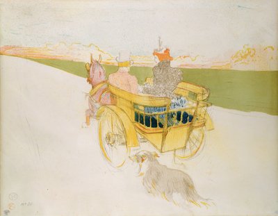 田舎での乗車、または英国の罠 作： Henri de Toulouse Lautrec