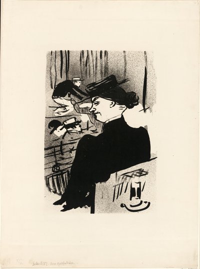 ある観客（『ル・カフェ・コンサート』より 作： Henri de Toulouse Lautrec
