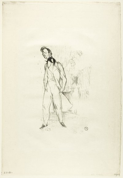 アドルフまたは悲しい若者 作： Henri de Toulouse Lautrec