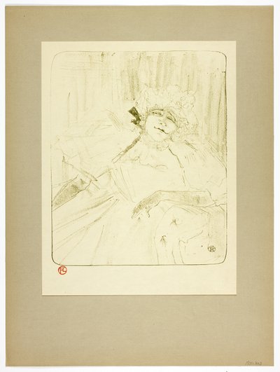古い歌、イヴェット・ギルベールより5枚目 作： Henri de Toulouse Lautrec