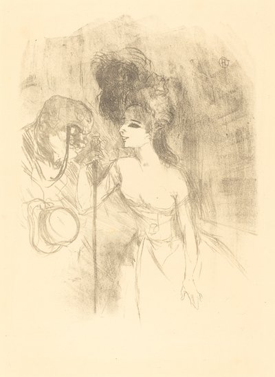 アンナ・ヘルドとバルディ (Anna Held et Baldy) 作： Henri de Toulouse Lautrec