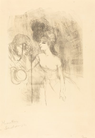 アンナ・ヘルドとバルディ (Anna Held et Baldy) 作： Henri de Toulouse Lautrec
