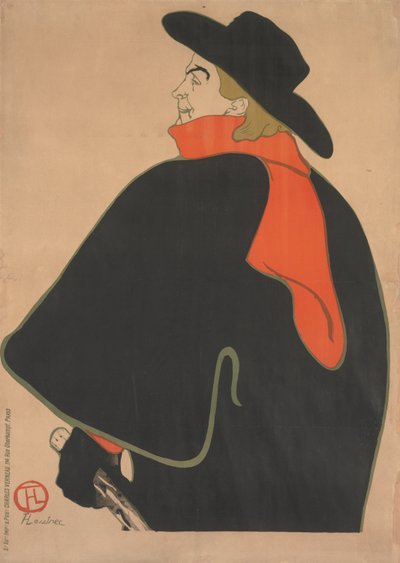 アリスティッド・ブルアン、キャバレーにて 作： Henri de Toulouse Lautrec