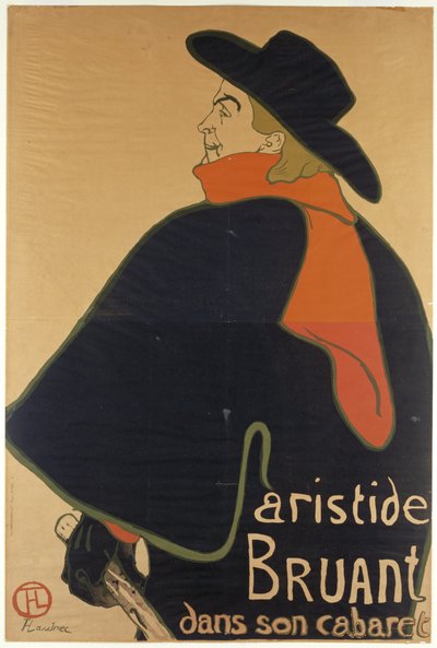 1893年のキャバレーのアリスティド・ブラント 作： Henri de Toulouse Lautrec