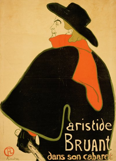 1893年のキャバレーのアリスティド・ブラント 作： Henri de Toulouse Lautrec