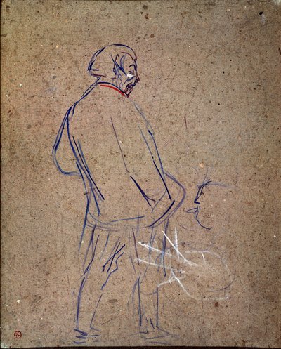 キャバレーで歌うアリスティード・スパロウ。アンリ・ド・トゥールーズ＝ロートレックの絵画（Toulouse Lautrec 作： Henri de Toulouse Lautrec