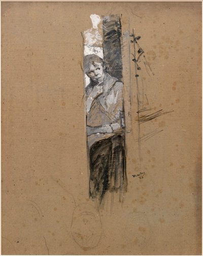 バックステージまたはダンサーで 作： Henri de Toulouse Lautrec