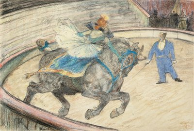 サーカスにて：リングでの仕事 作： Henri de Toulouse Lautrec
