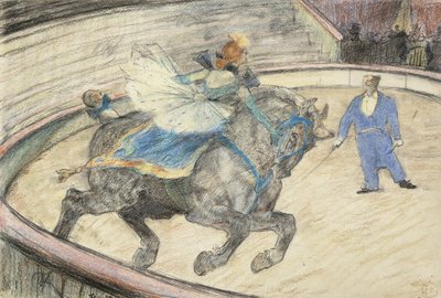 at the Circus：Work in the Ring、1899 作： Henri de Toulouse Lautrec
