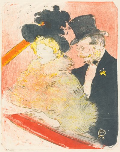 コンサートで（Auコンサート） 作： Henri de Toulouse Lautrec