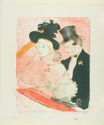 コンサートで 作： Henri de Toulouse Lautrec