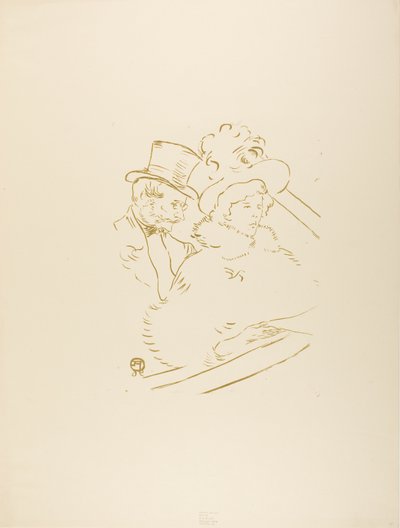 コンサートで 作： Henri de Toulouse Lautrec