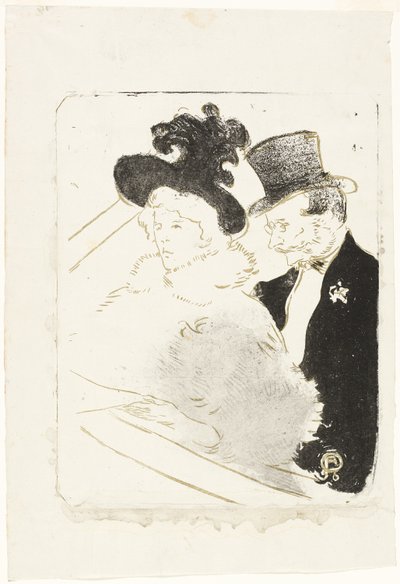 コンサートで 作： Henri de Toulouse Lautrec