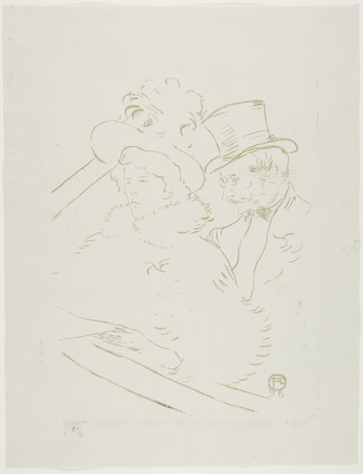 コンサートで 作： Henri de Toulouse Lautrec