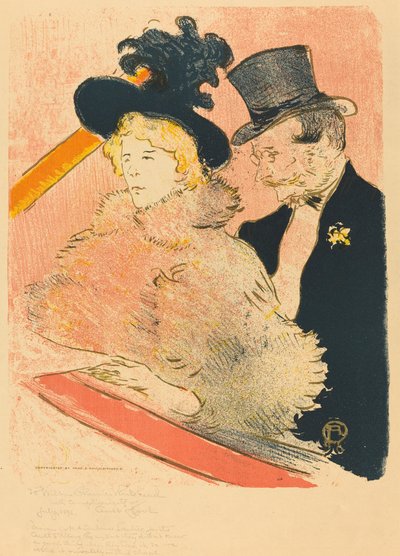 コンサート・オ・コンサートにて、1896年。 作： Henri de Toulouse Lautrec