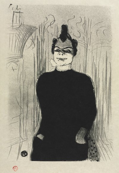 ガイエロシュシュアールで：ニコル、1893年。 作： Henri de Toulouse Lautrec