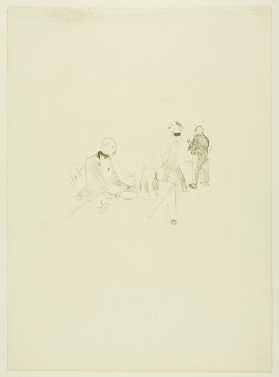 メゾンドールにて 作： Henri de Toulouse Lautrec
