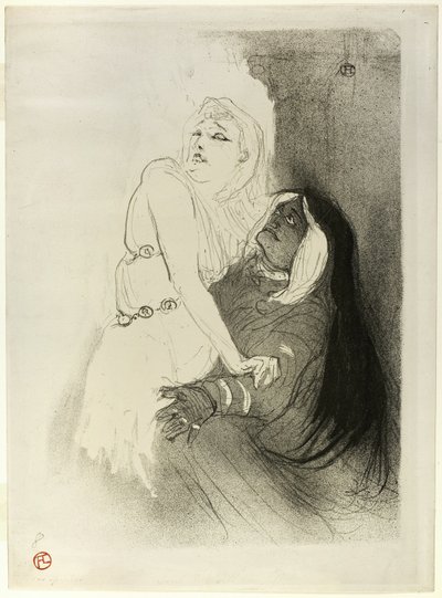 ルネッサンスで: フェードルのサラ・ベルナール 作： Henri de Toulouse Lautrec