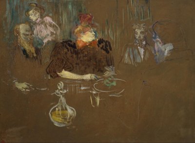 ナタンソン夫妻の食卓にて 作： Henri de Toulouse-Lautrec