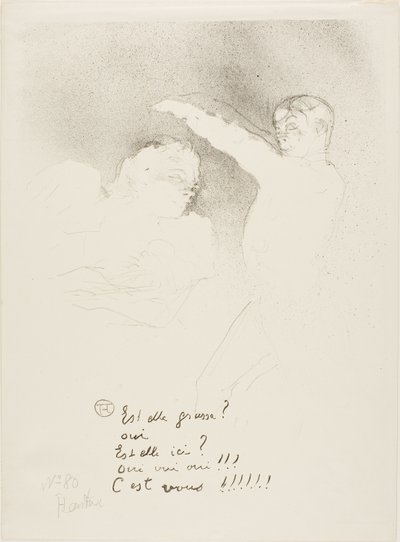 品種で: マドモアゼル レンダーとブラッスール 作： Henri de Toulouse Lautrec