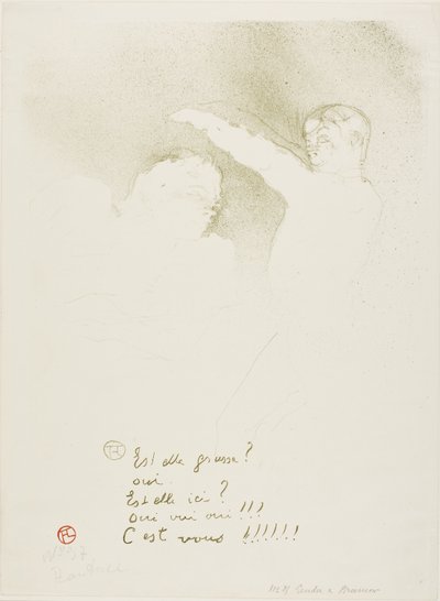 品種で: マドモアゼル レンダーとブラッスール 作： Henri de Toulouse Lautrec