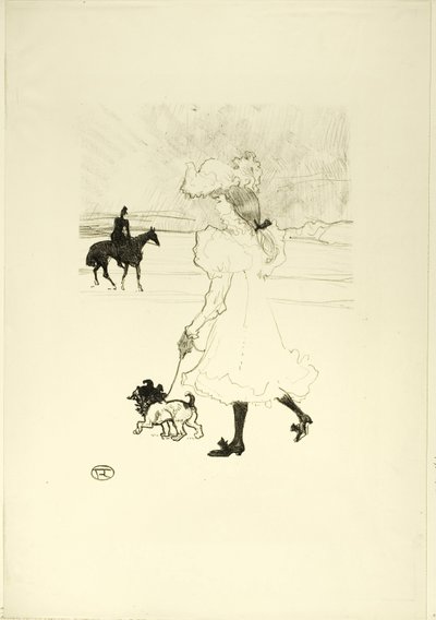 森の中で 作： Henri de Toulouse Lautrec