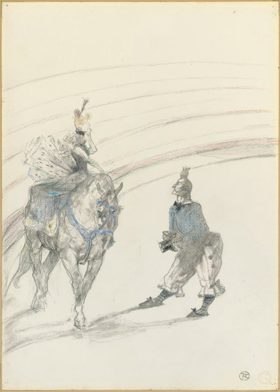 Au Cirque：PanelEcuyère、1899 作： Henri de Toulouse Lautrec