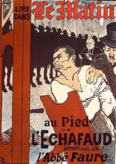 足場のふもと 作： Henri de Toulouse Lautrec